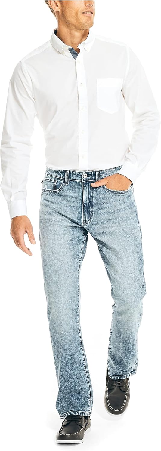 Nautica Men's Vintage Straight Stretch Denim