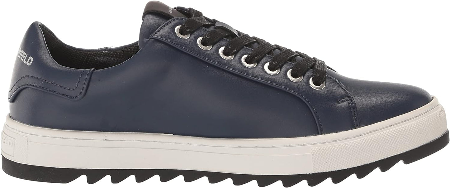 KARL LAGERFELD Men's Recycled Leather Low Top Sneaker