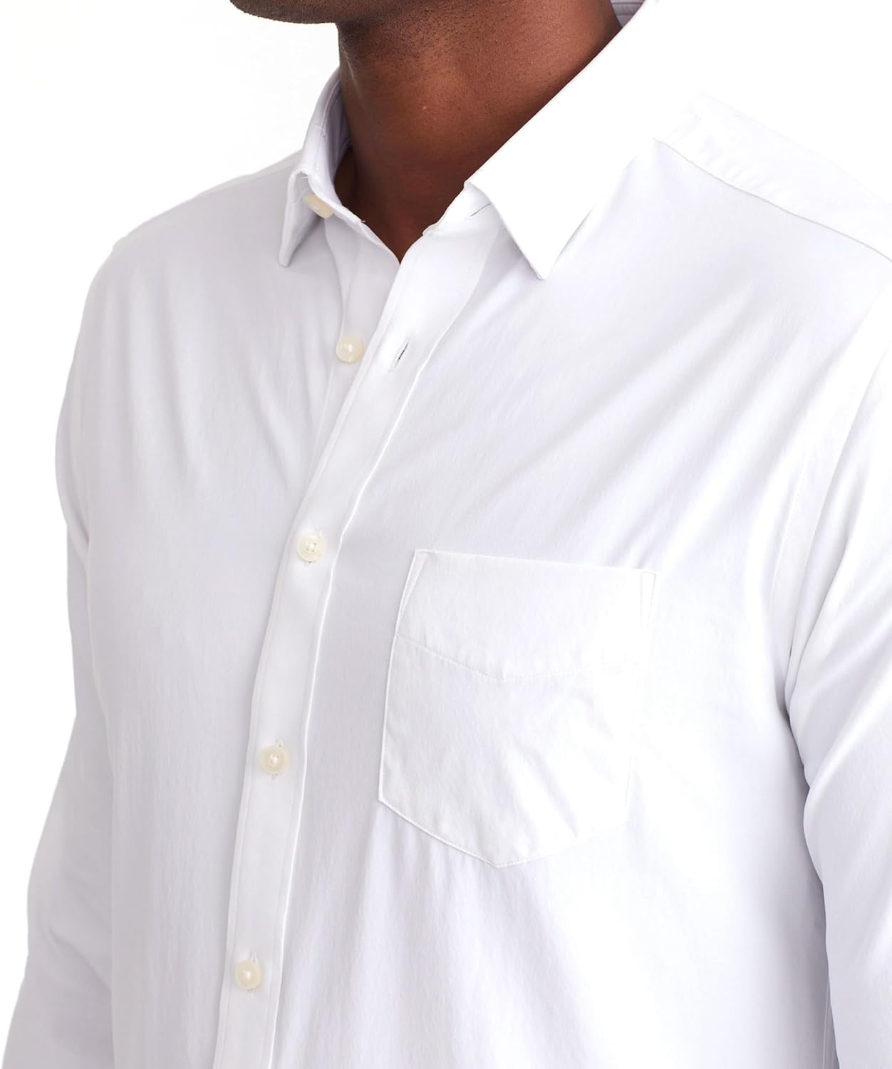 UNTUCKit Gironde - Untucked Performance Shirt for Men, Long Sleeve, Wrinkle-Free, Black, Regular Fit