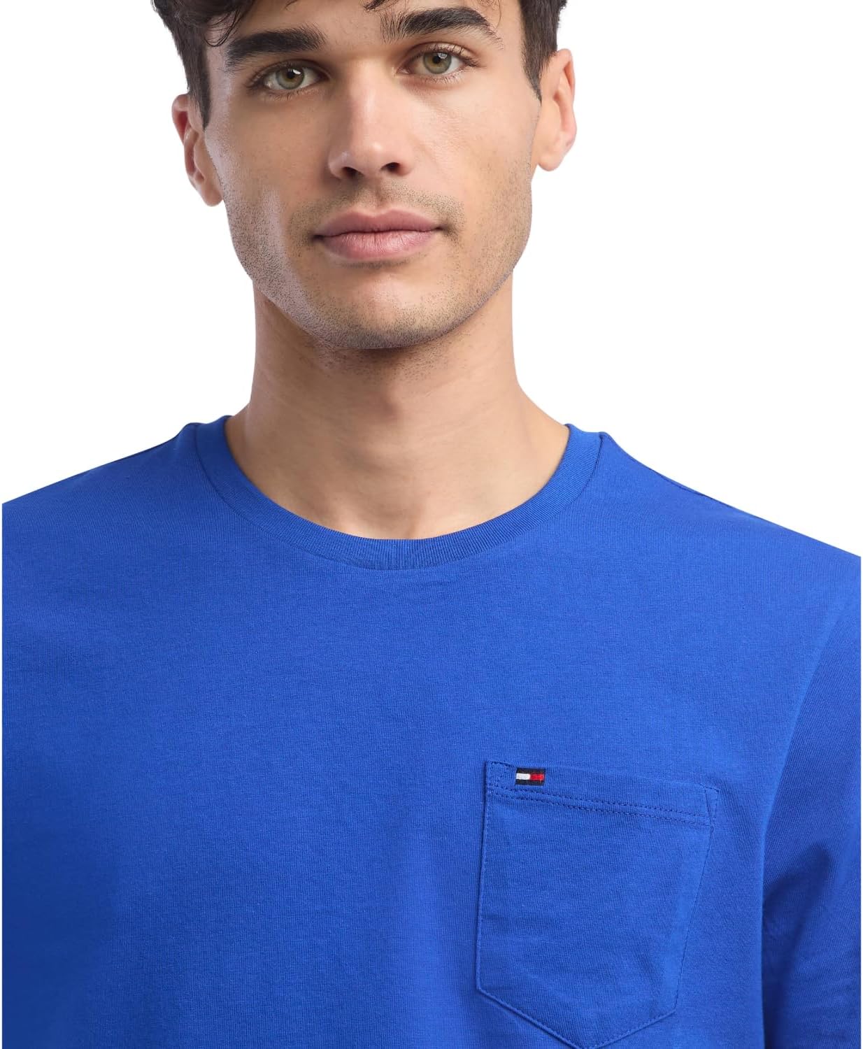 Tommy Hilfiger Men's Essential Short Sleeve Cotton Crewneck Pocket T-Shirt