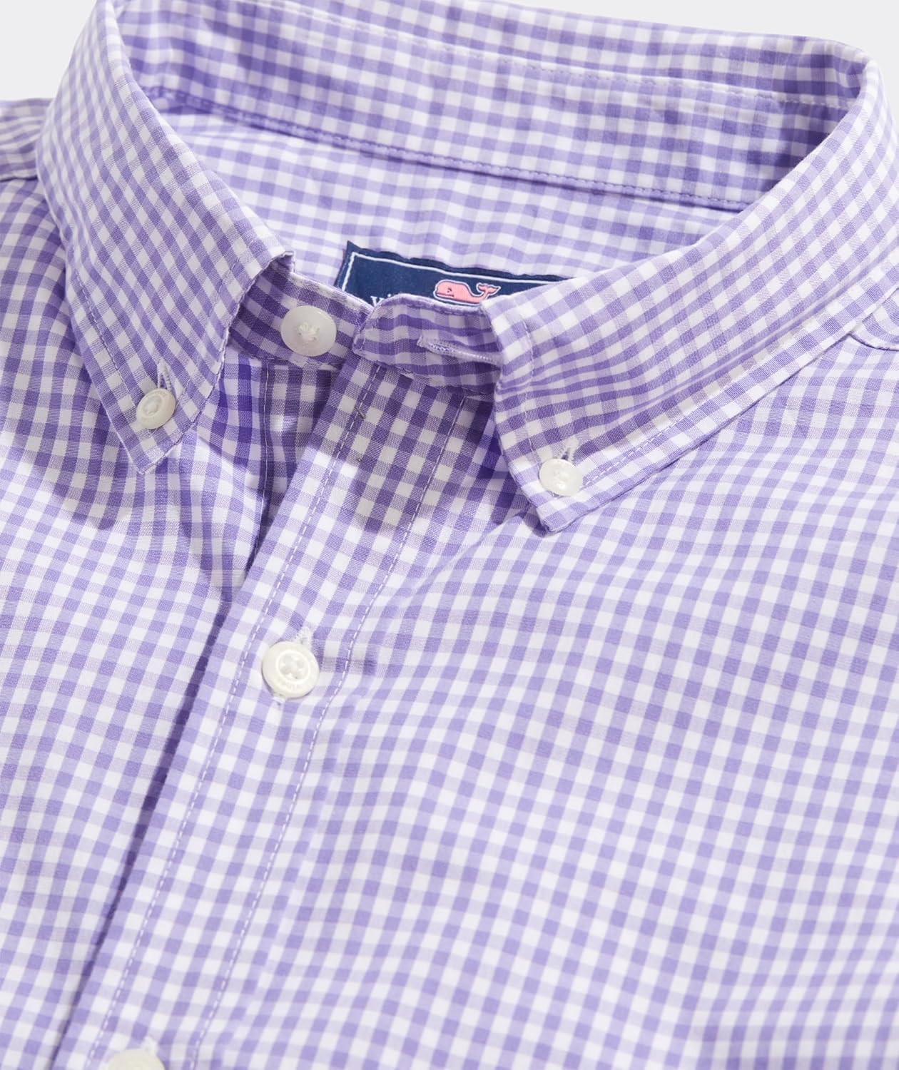 vineyard vines Men's Gingham Stretch Poplin Shirt