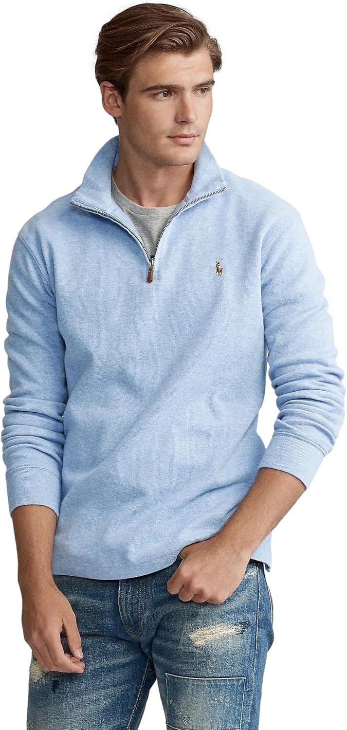 POLO RALPH LAUREN Men's Classic Estate-Rib Quarter-Zip Pullover Sweater