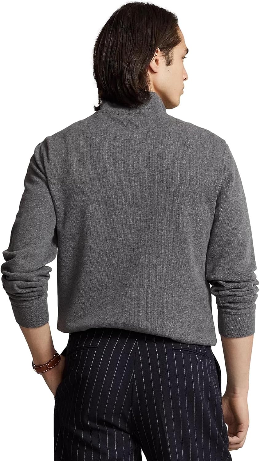 POLO RALPH LAUREN Men's Classic Estate-Rib Quarter-Zip Pullover Sweater