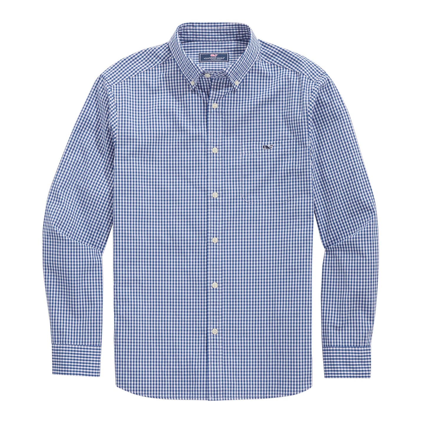 vineyard vines Men's Gingham Stretch Poplin Shirt