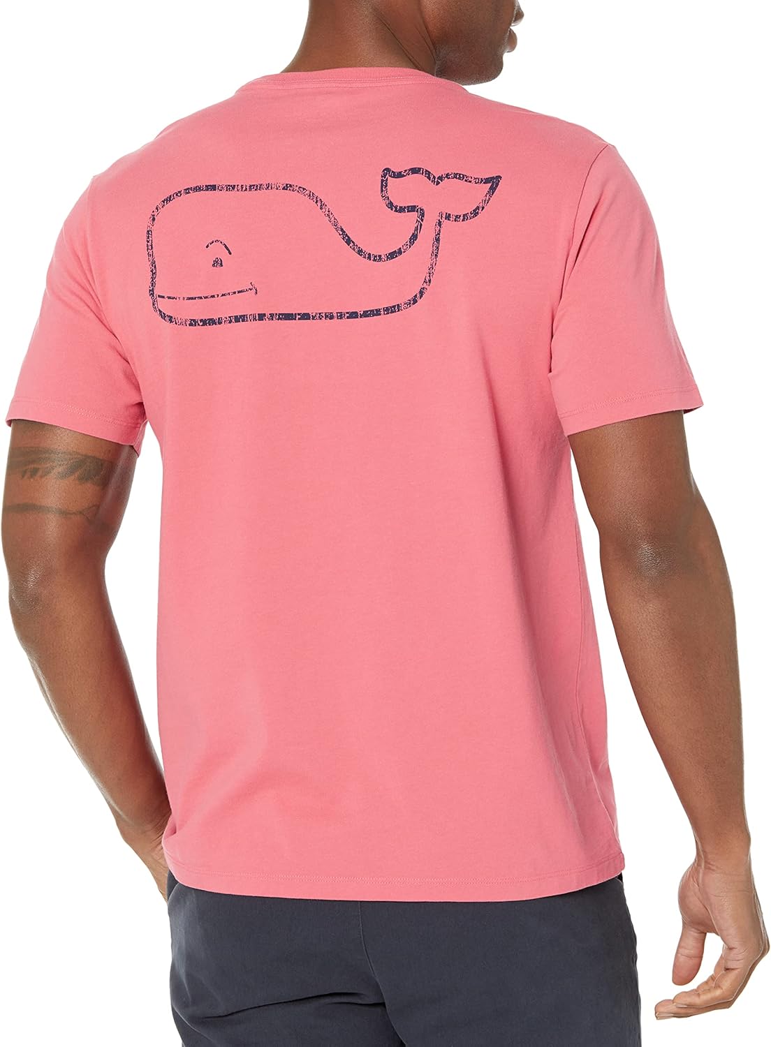 vineyard vines Men's Short-Sleeve Vintage Whale Pocket Tee