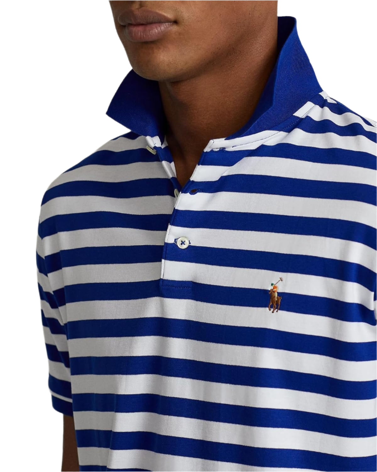 Polo Ralph Lauren Mens Custom Slim Fit Interlock Polo Shirt