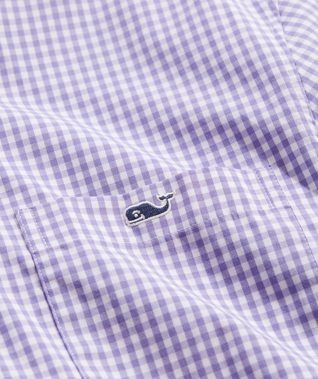 vineyard vines Men's Gingham Stretch Poplin Shirt