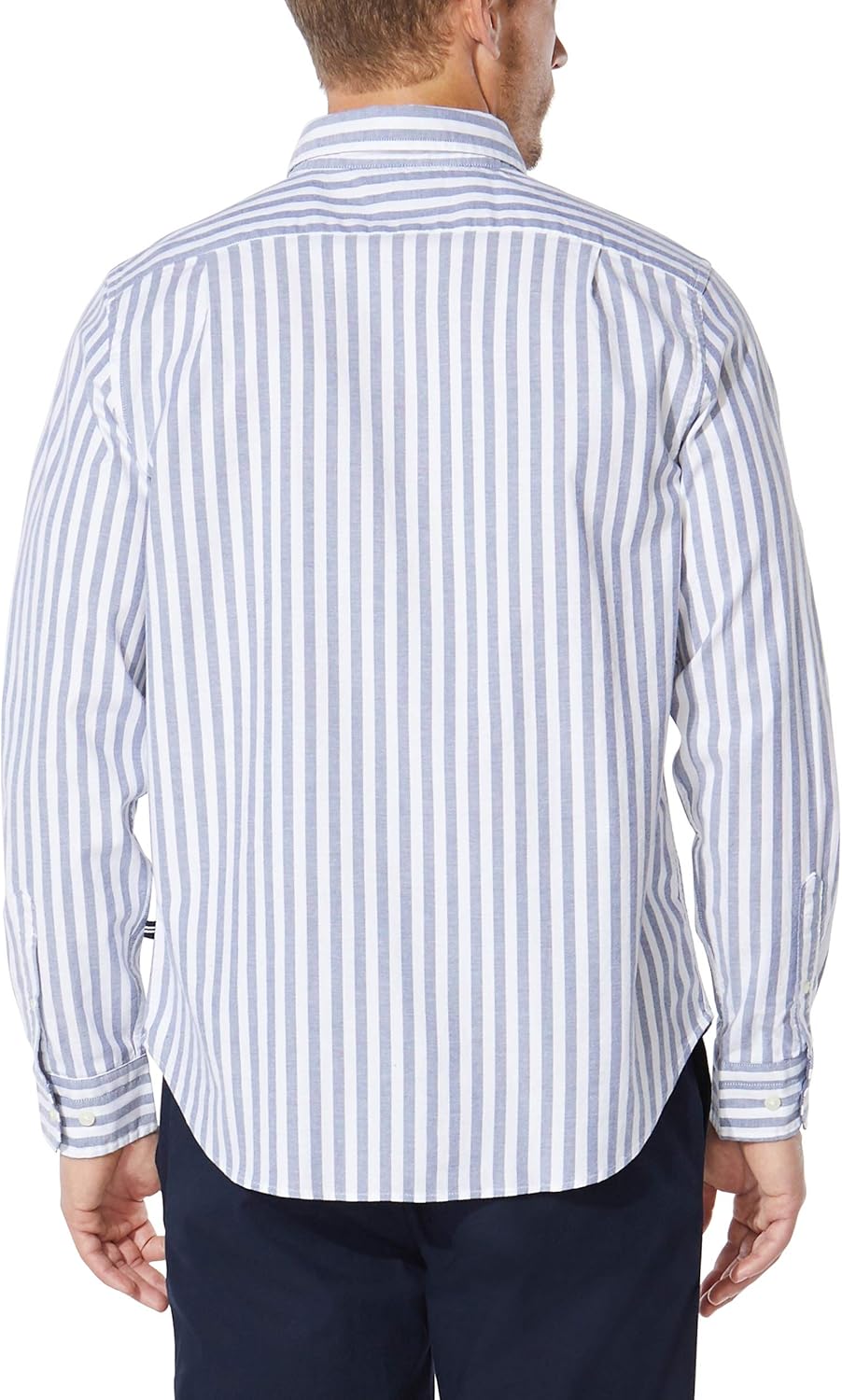 Nautica Men's Classic Fit Stretch Solid Long Sleeve Button Down Shirt