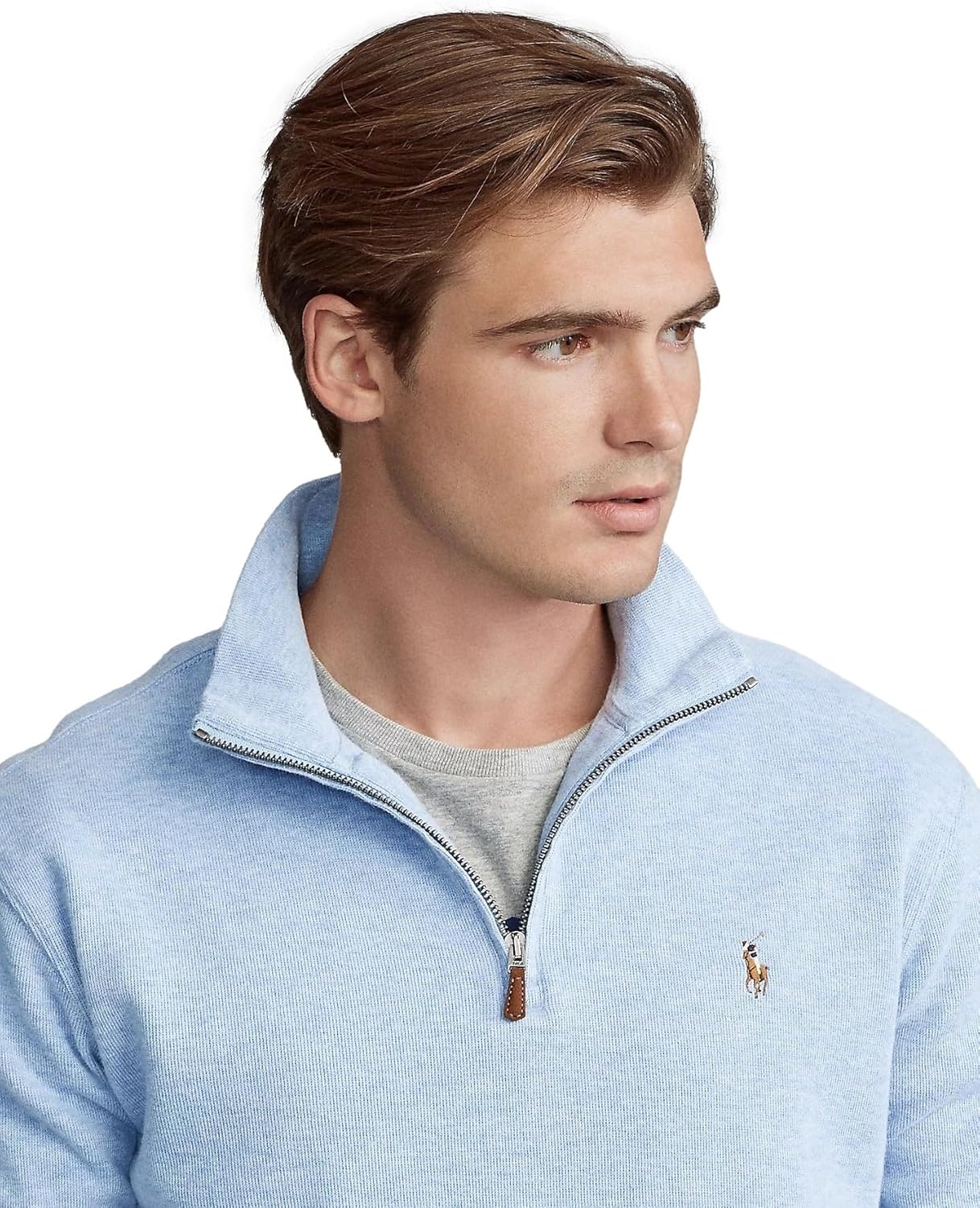 POLO RALPH LAUREN Men's Classic Estate-Rib Quarter-Zip Pullover Sweater