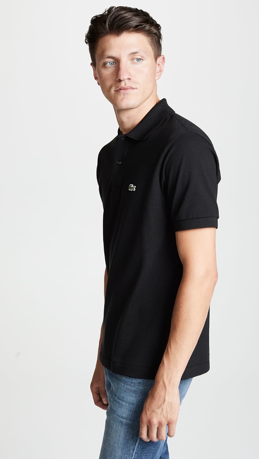 Lacoste Men's Short Sleeved Ribbed Collar Shirt