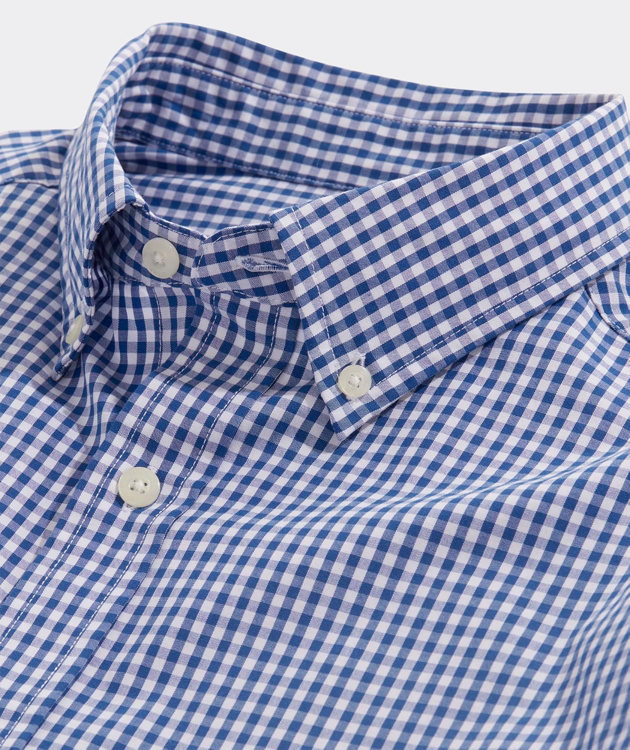 vineyard vines Men's Gingham Stretch Poplin Shirt