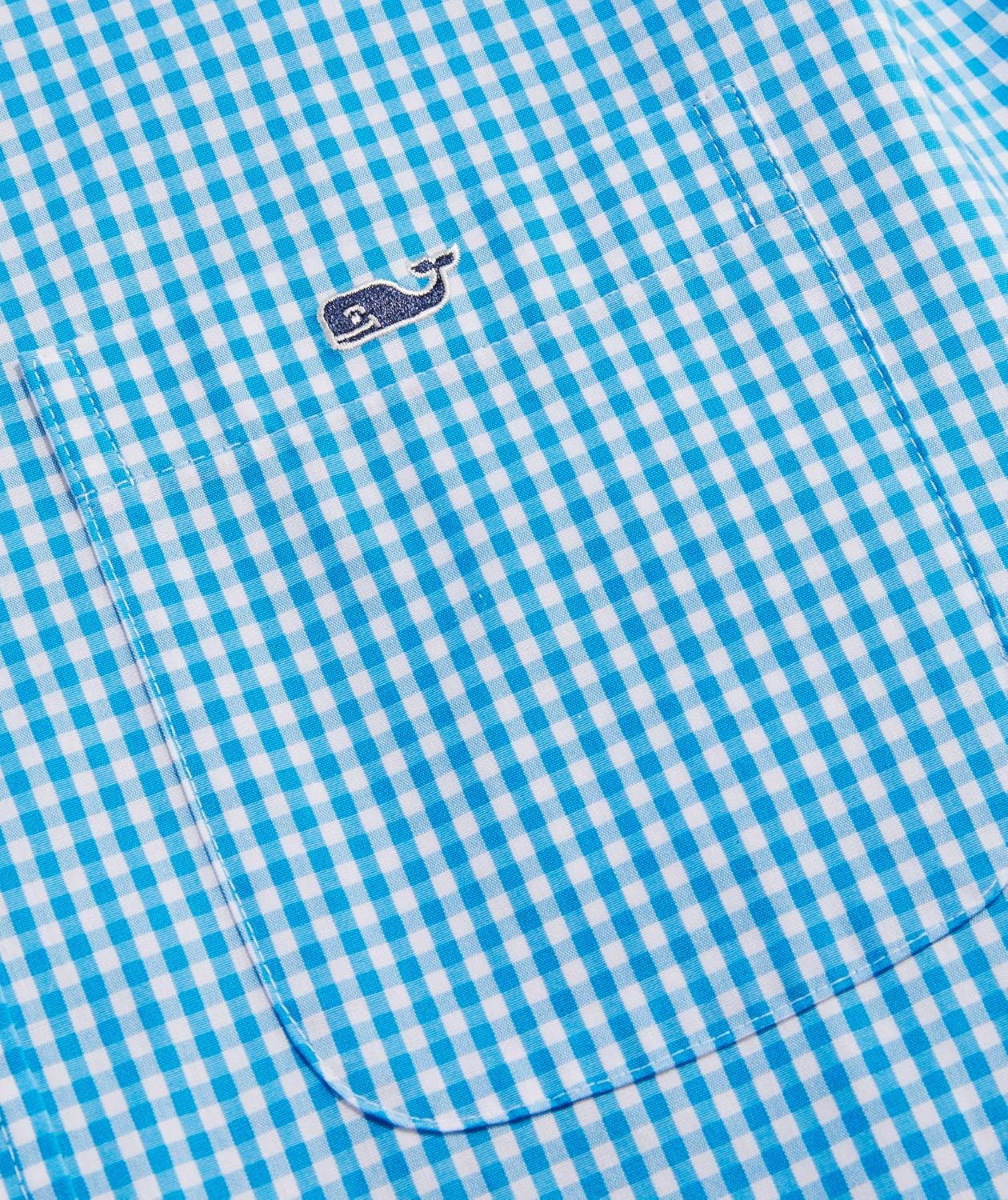 vineyard vines Men's Gingham Stretch Poplin Shirt