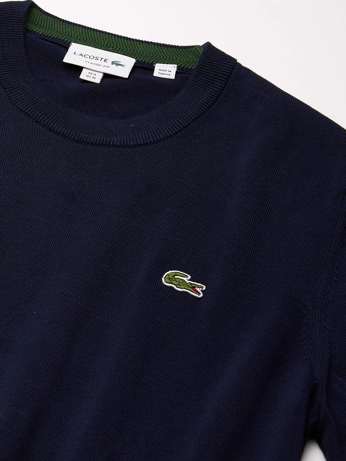 Lacoste Men's Long Sleeve Crew Neck Regular Fit Sweater