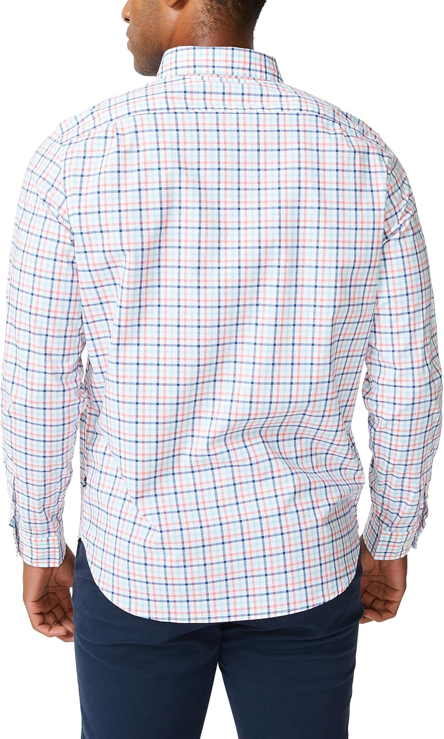 Nautica Men's Classic Fit Stretch Solid Long Sleeve Button Down Shirt