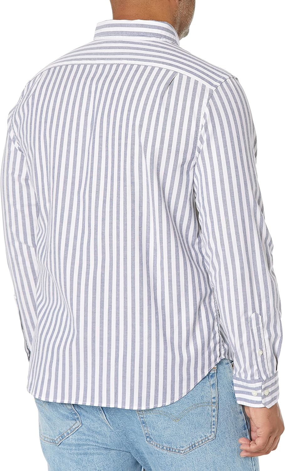 Nautica Men's Classic Fit Stretch Solid Long Sleeve Button Down Shirt