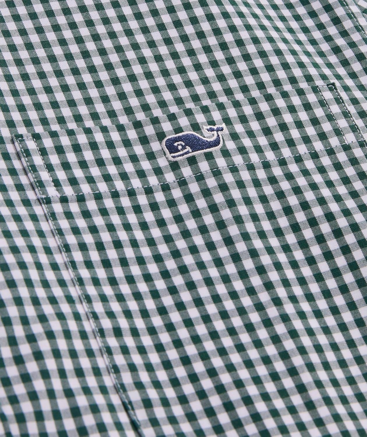 vineyard vines Men's Gingham Stretch Poplin Shirt