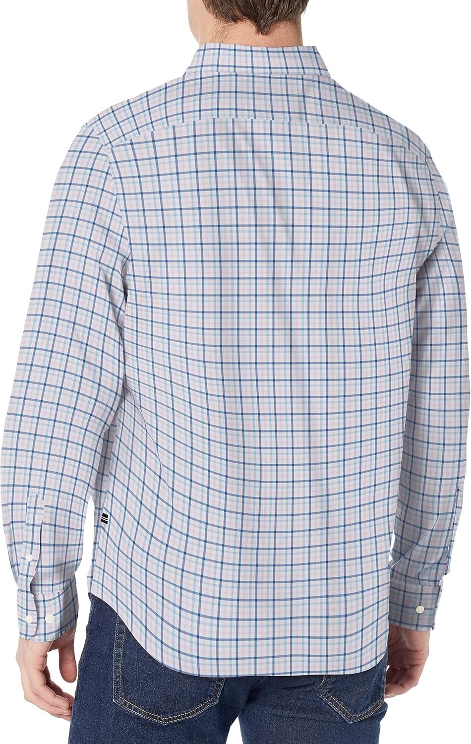 Nautica Men's Classic Fit Stretch Solid Long Sleeve Button Down Shirt