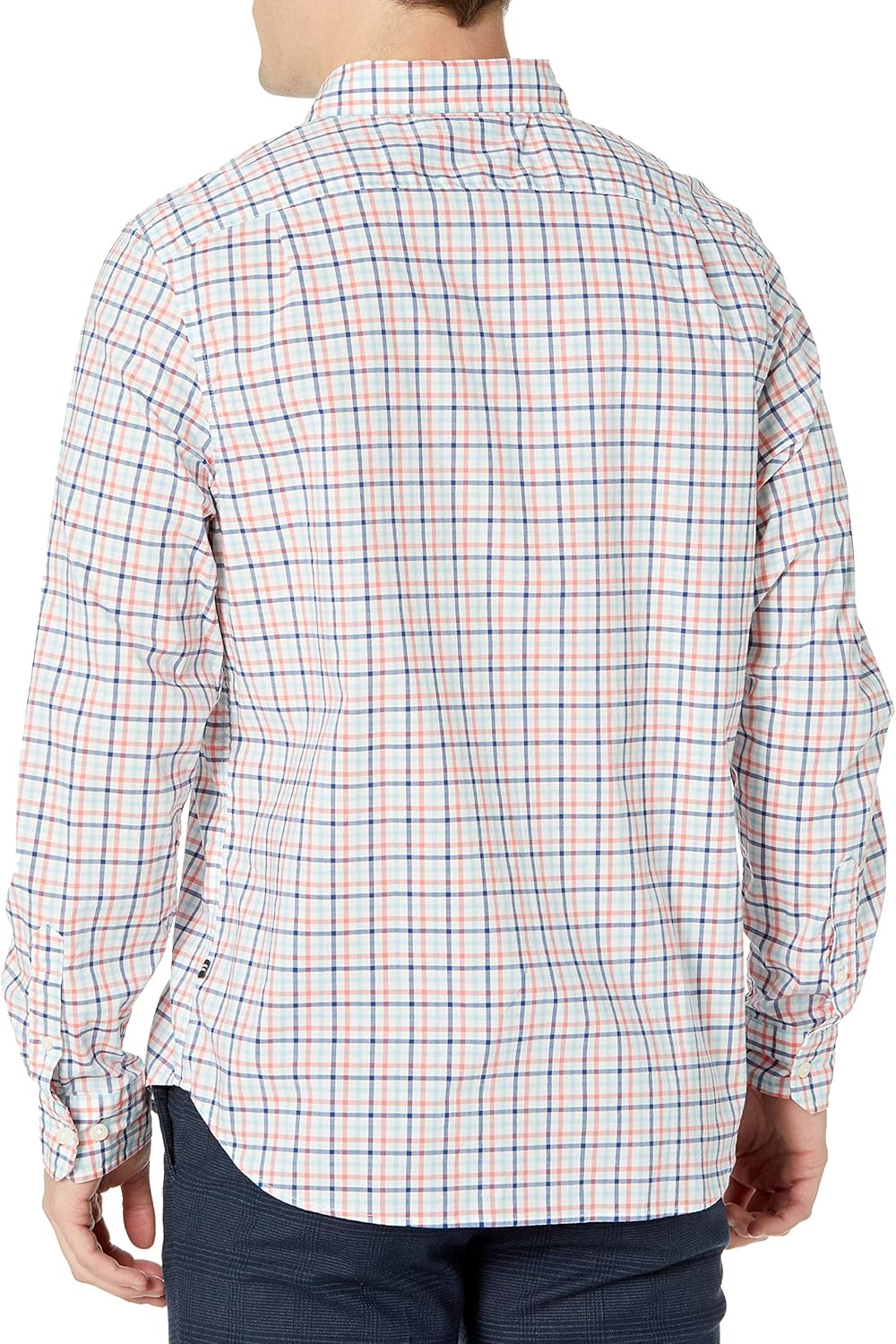 Nautica Men's Classic Fit Stretch Solid Long Sleeve Button Down Shirt