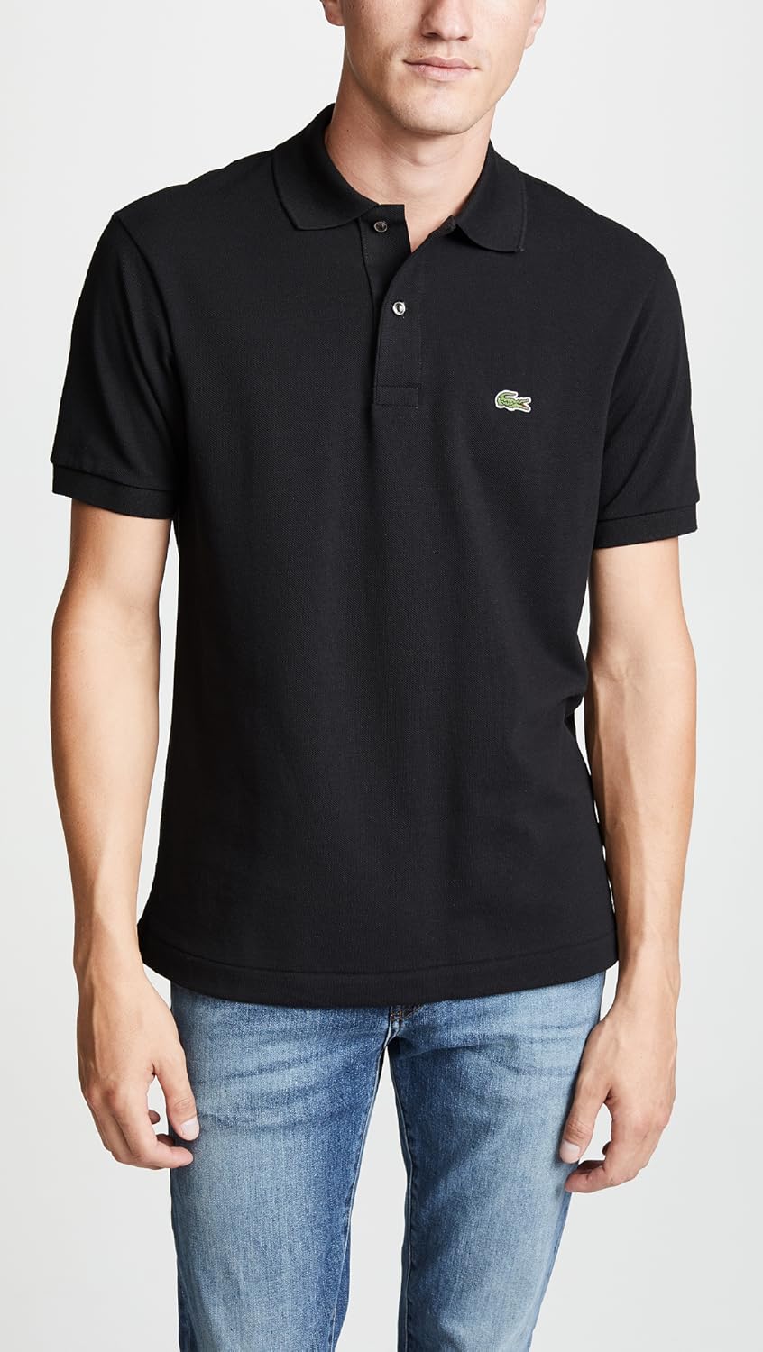 Lacoste Men's Short Sleeved Ribbed Collar Shirt