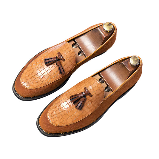 Southern Elegance Leather Loafers - All-Match Beanie Shoes for Me