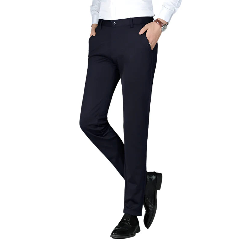 NOLA Gentleman's Classic Slim-Fit Business Suit Pants Thick