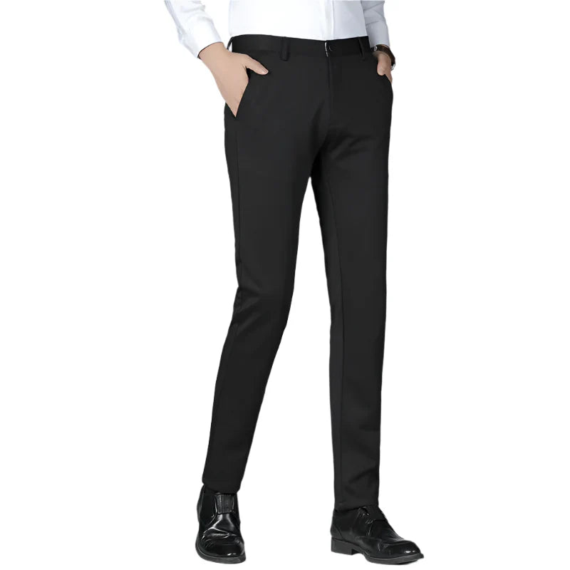 NOLA Gentleman's Classic Slim-Fit Business Suit Pants Thick