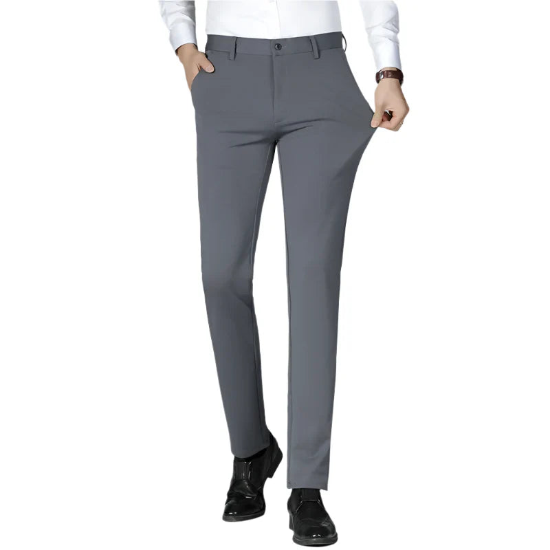 NOLA Gentleman's Classic Slim-Fit Business Suit Pants Thick