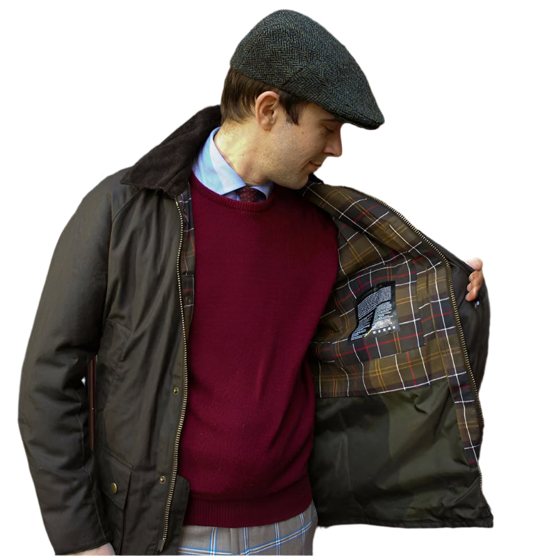 Southern Gent Barbour Waxed Retro Loose Single-Breasted Cargo Coat