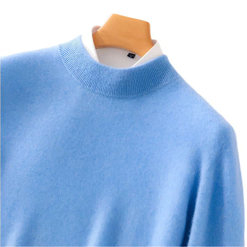 Classic Elegance Men's Half Turtleneck Pullover