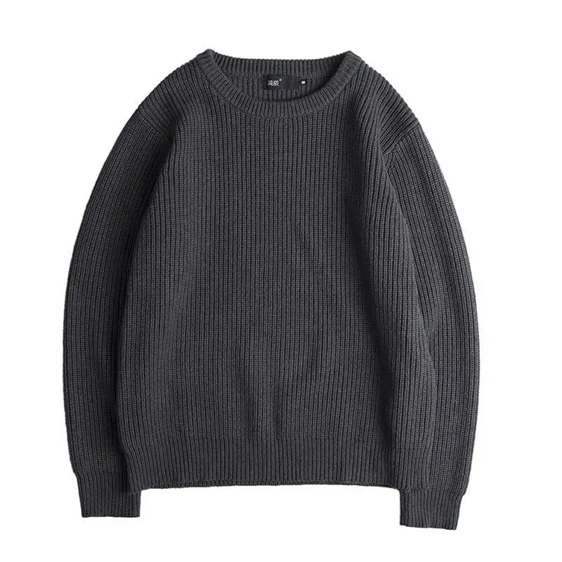 Southern Gent  Coarse Wool Crewneck Sweater: Relaxed Fit Knitwear