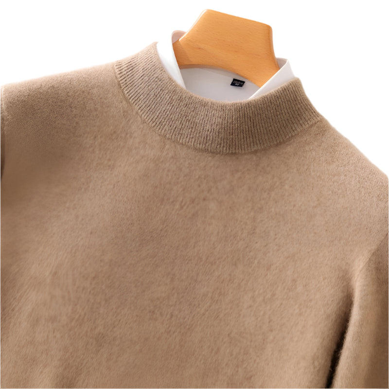 Classic Elegance Men's Half Turtleneck Pullover