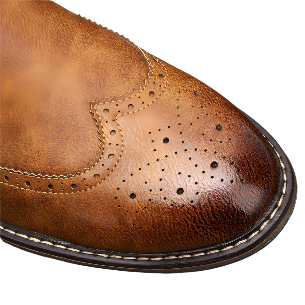 The Savannah Collection: Brogue Chelsea Men Boots