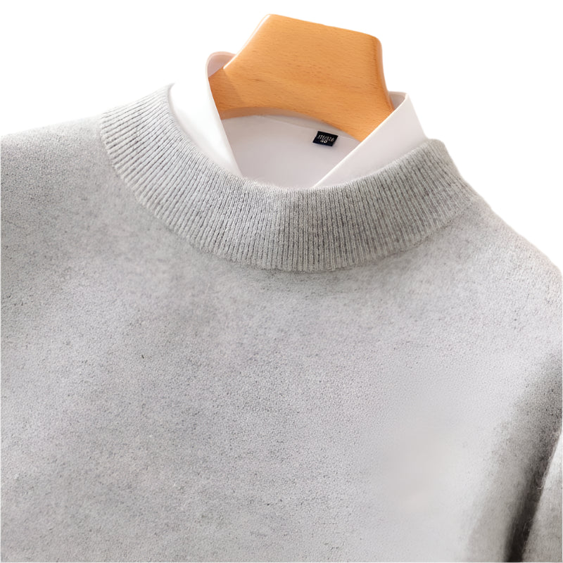 Classic Elegance Men's Half Turtleneck Pullover