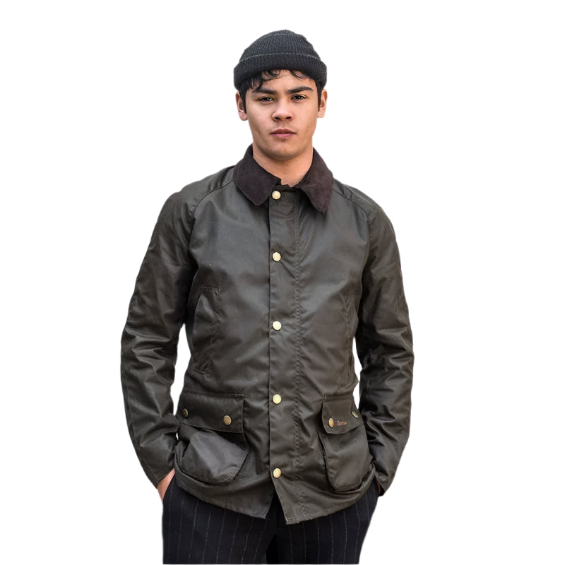 Southern Gent Barbour Waxed Retro Loose Single-Breasted Cargo Coat