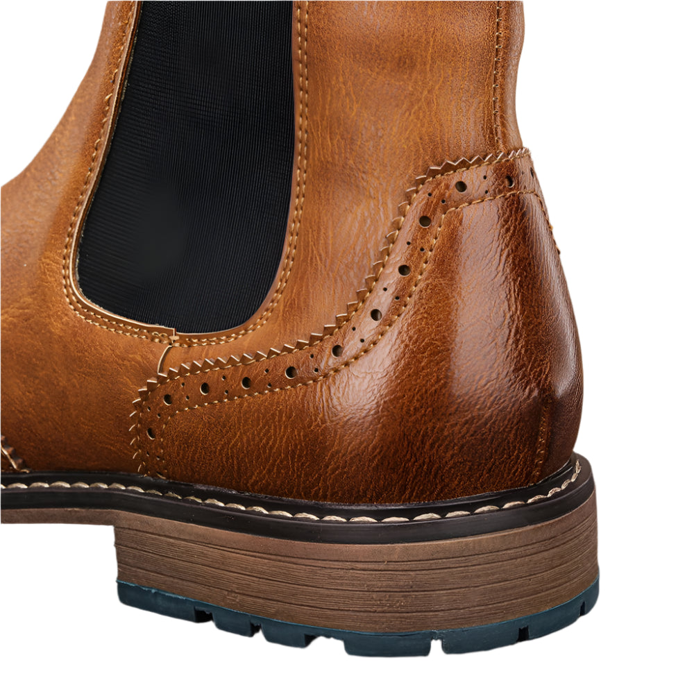 The Savannah Collection: Brogue Chelsea Men Boots