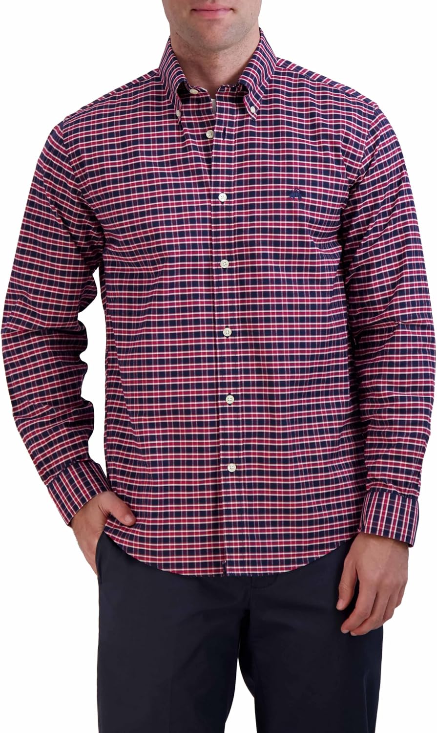 Brooks Brothers Men's Non-Iron Long Sleeve Button Down Sport Shirt