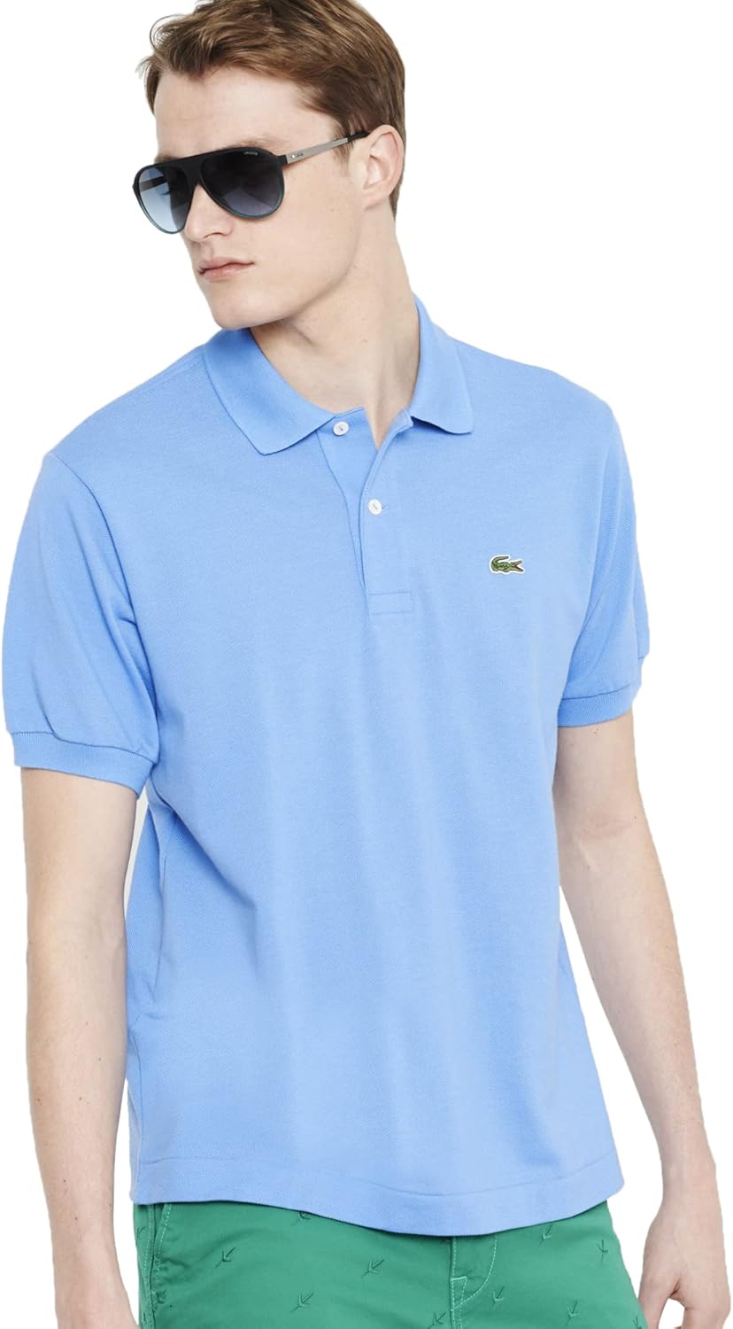 Lacoste Men's Short Sleeved Ribbed Collar Shirt