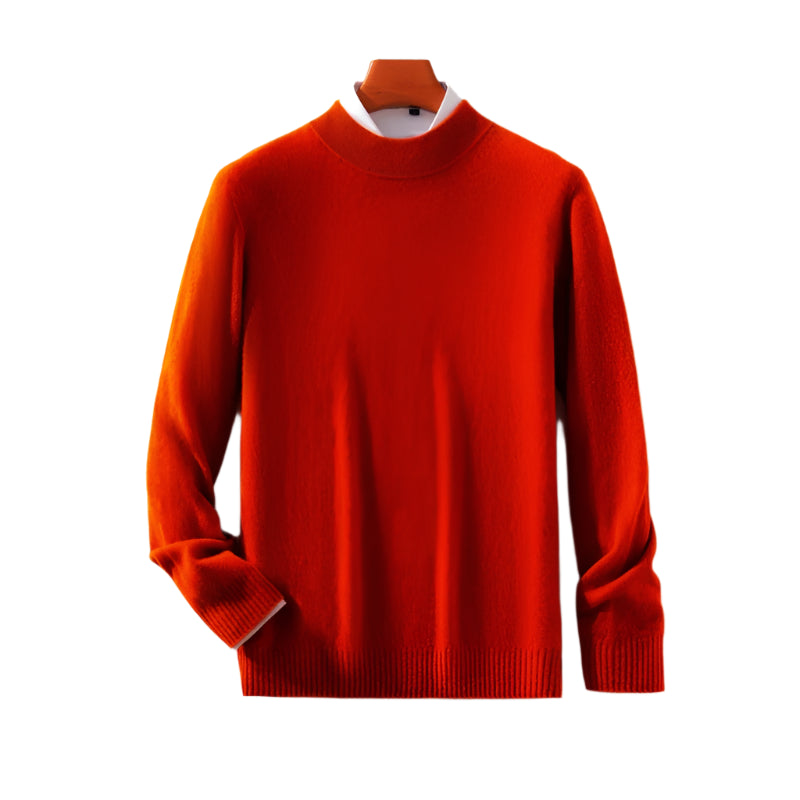 Classic Elegance Men's Half Turtleneck Pullover