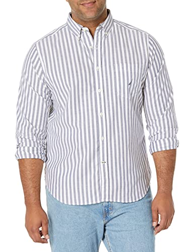 Nautica Men's Classic Fit Stretch Solid Long Sleeve Button Down Shirt