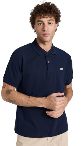 Lacoste Men's Short Sleeved Ribbed Collar Shirt