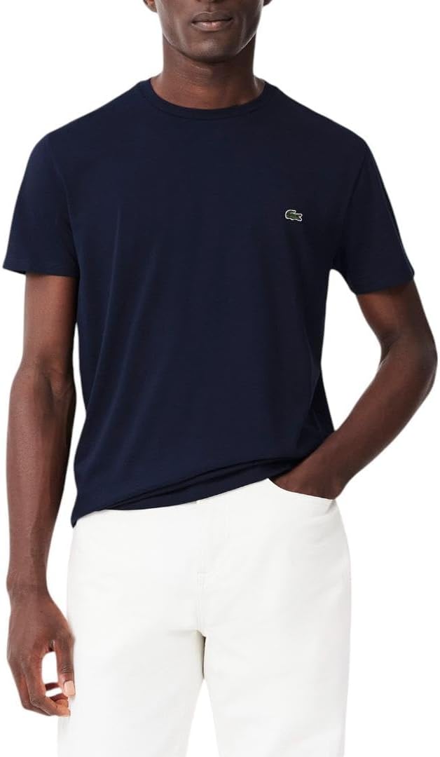 Lacoste Men's Short Sleeve Crew Neck Pima Cotton Jersey T-Shirt