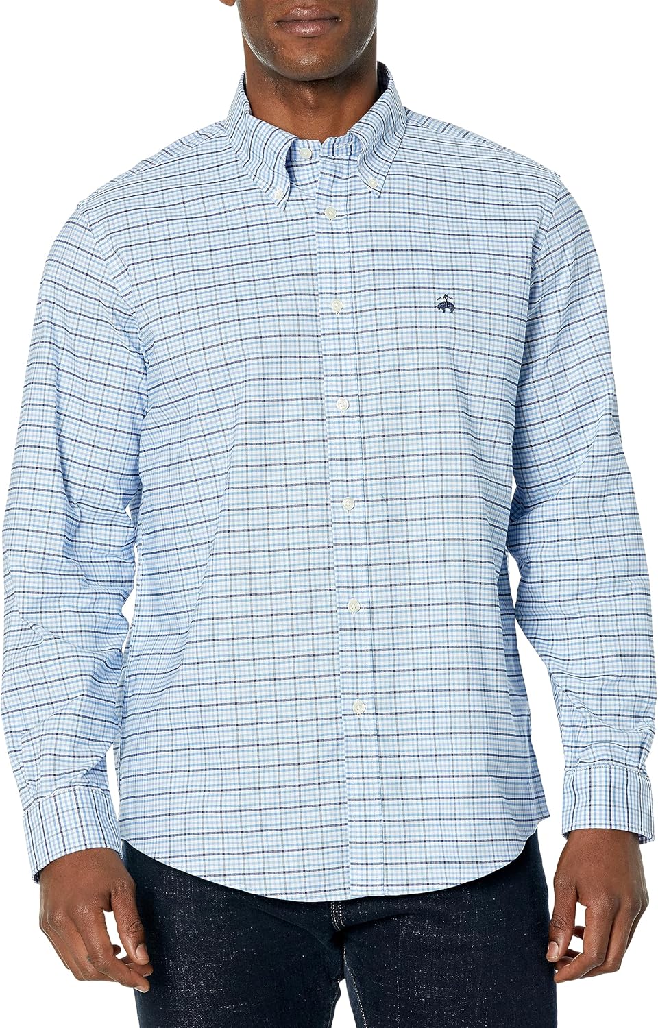 Brooks Brothers Men's Non-Iron Long Sleeve Button Down Sport Shirt