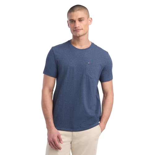 Tommy Hilfiger Men's Essential Short Sleeve Cotton Crewneck Pocket T-Shirt