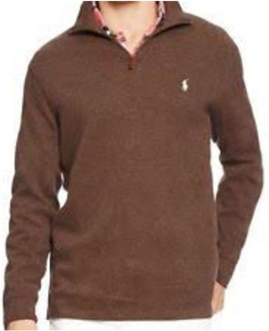 POLO RALPH LAUREN Men's Classic Estate-Rib Quarter-Zip Pullover Sweater