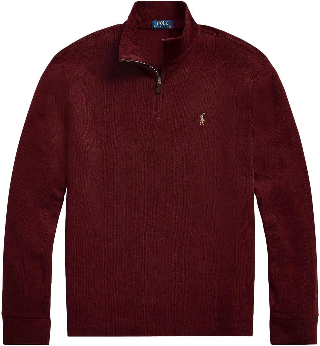 POLO RALPH LAUREN Men's Classic Estate-Rib Quarter-Zip Pullover Sweater