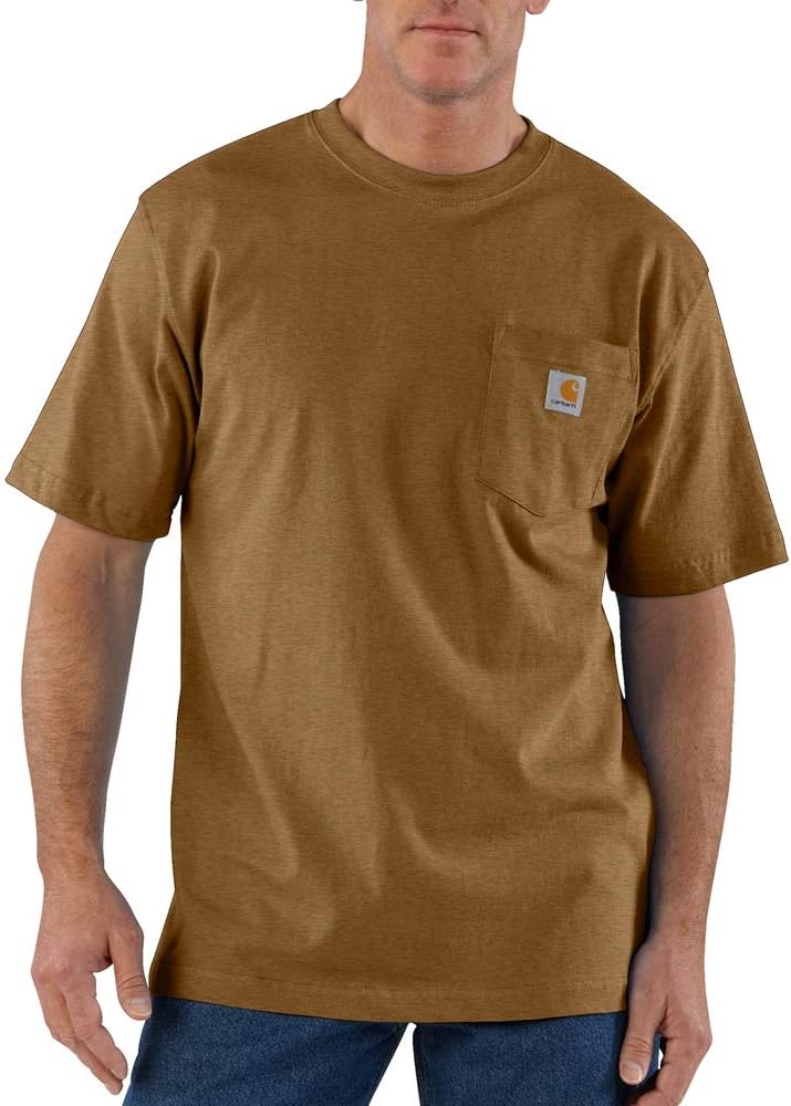 Carhartt Men's Loose Fit Heavyweight Short-Sleeve Pocket T-Shirt