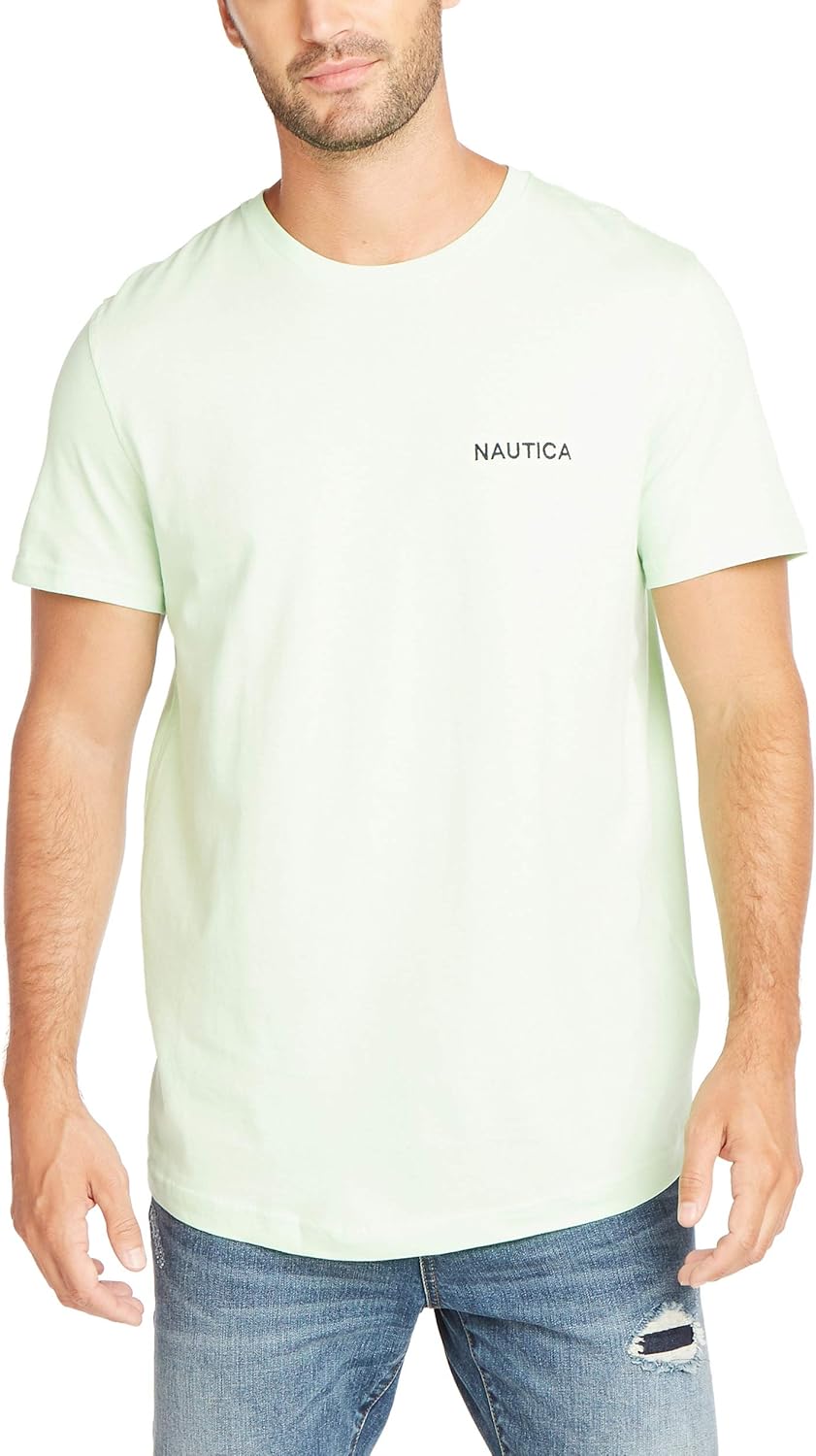 Nautica Men's Short Sleeve Solid Crew Neck T-Shirt