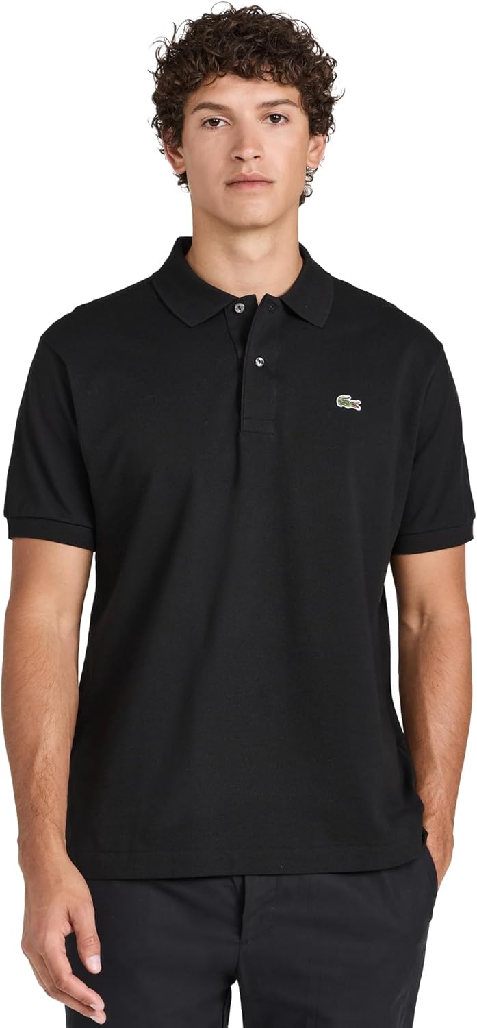 Lacoste Men's Short Sleeved Ribbed Collar Shirt