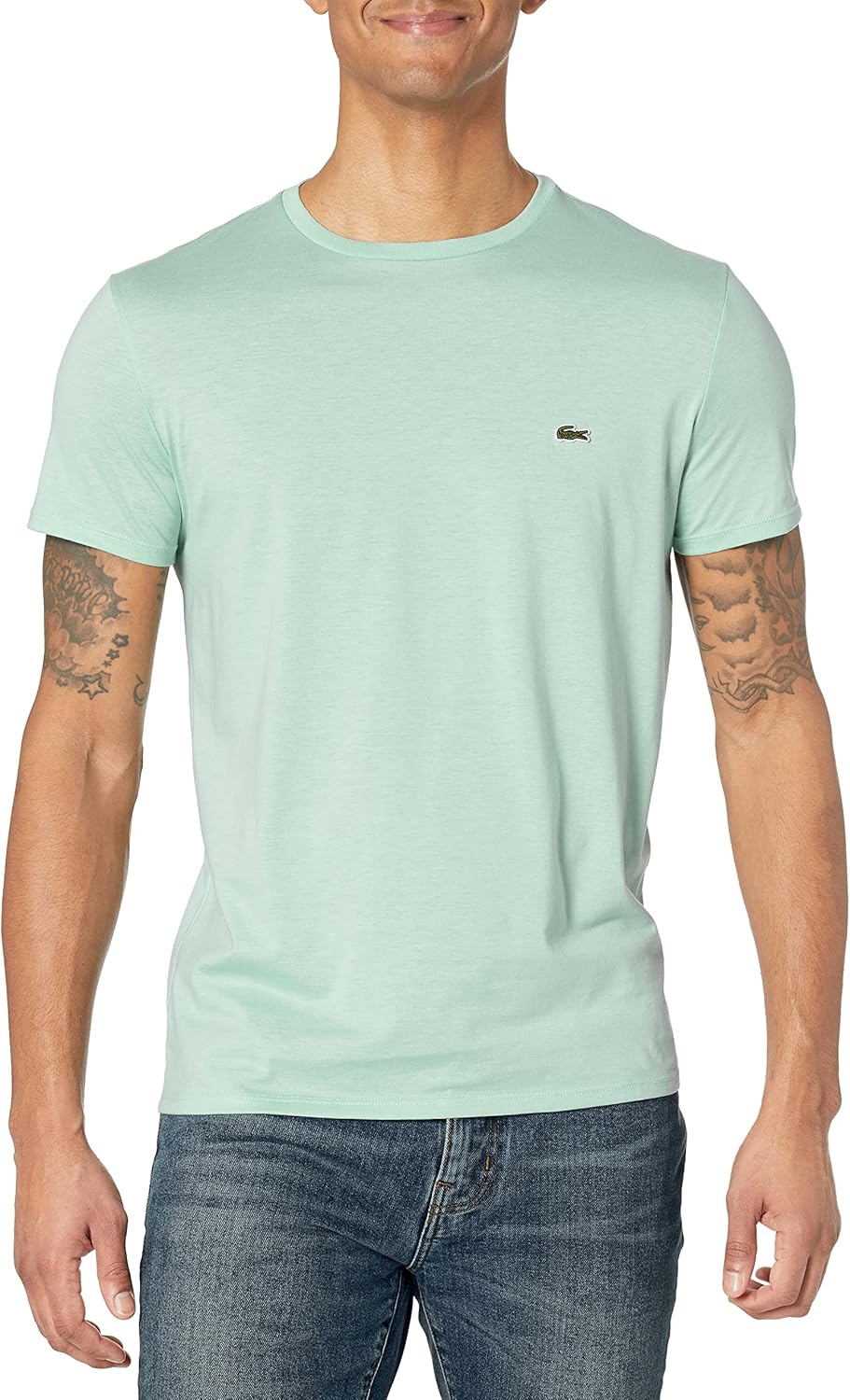 Lacoste Men's Short Sleeve Crew Neck Pima Cotton Jersey T-Shirt