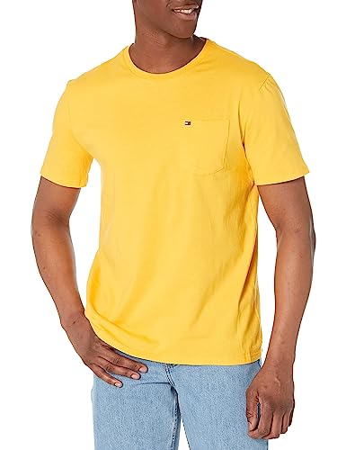 Tommy Hilfiger Men's Essential Short Sleeve Cotton Crewneck Pocket T-Shirt